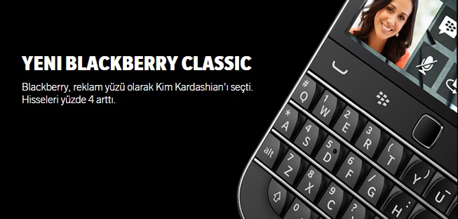 BlackBerry’nin Kim Kardashian’lÄ± Yeni ‘Klasik’ Telefonu